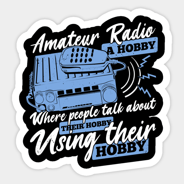 Funny Ham Radio Operator Amateur Hams Gift Sticker by Dolde08